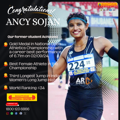 Ancy Sojan....                                      Our former student Achieved....